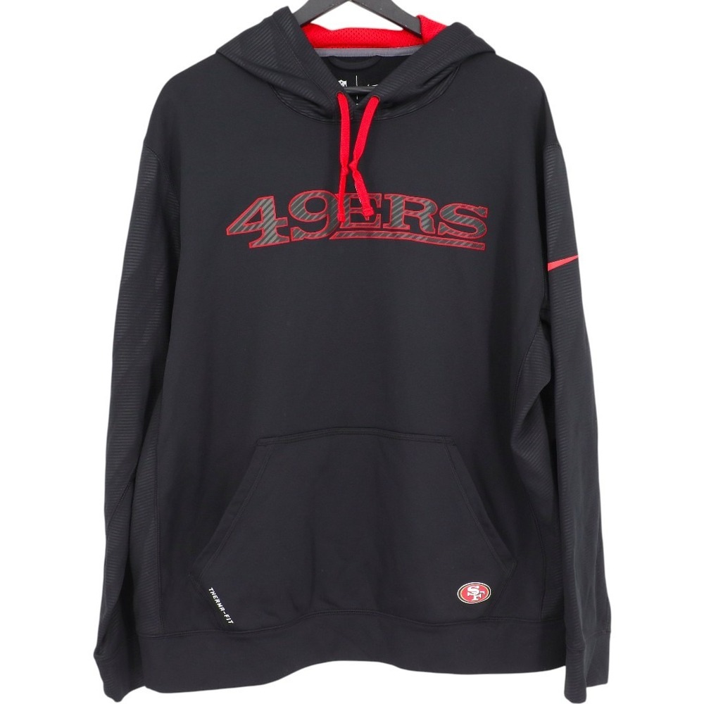 Nike San Francisco 49ers On Field Therma-FIT Pullover Hoodie XL Black 533598-010